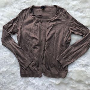 Brown Button Up Cardigan